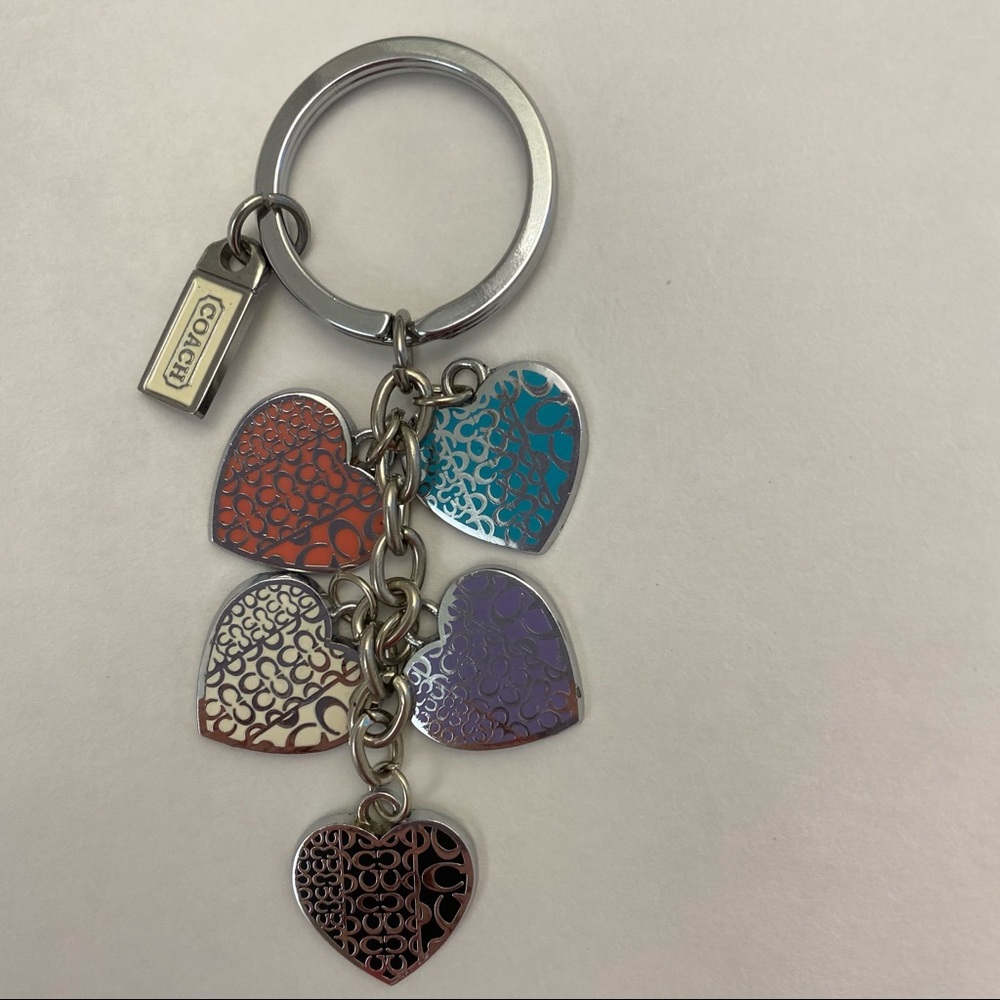 Coach Heart Keychain